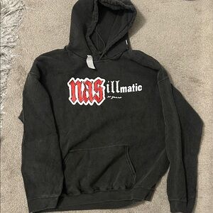 Black Graphic Hoodie